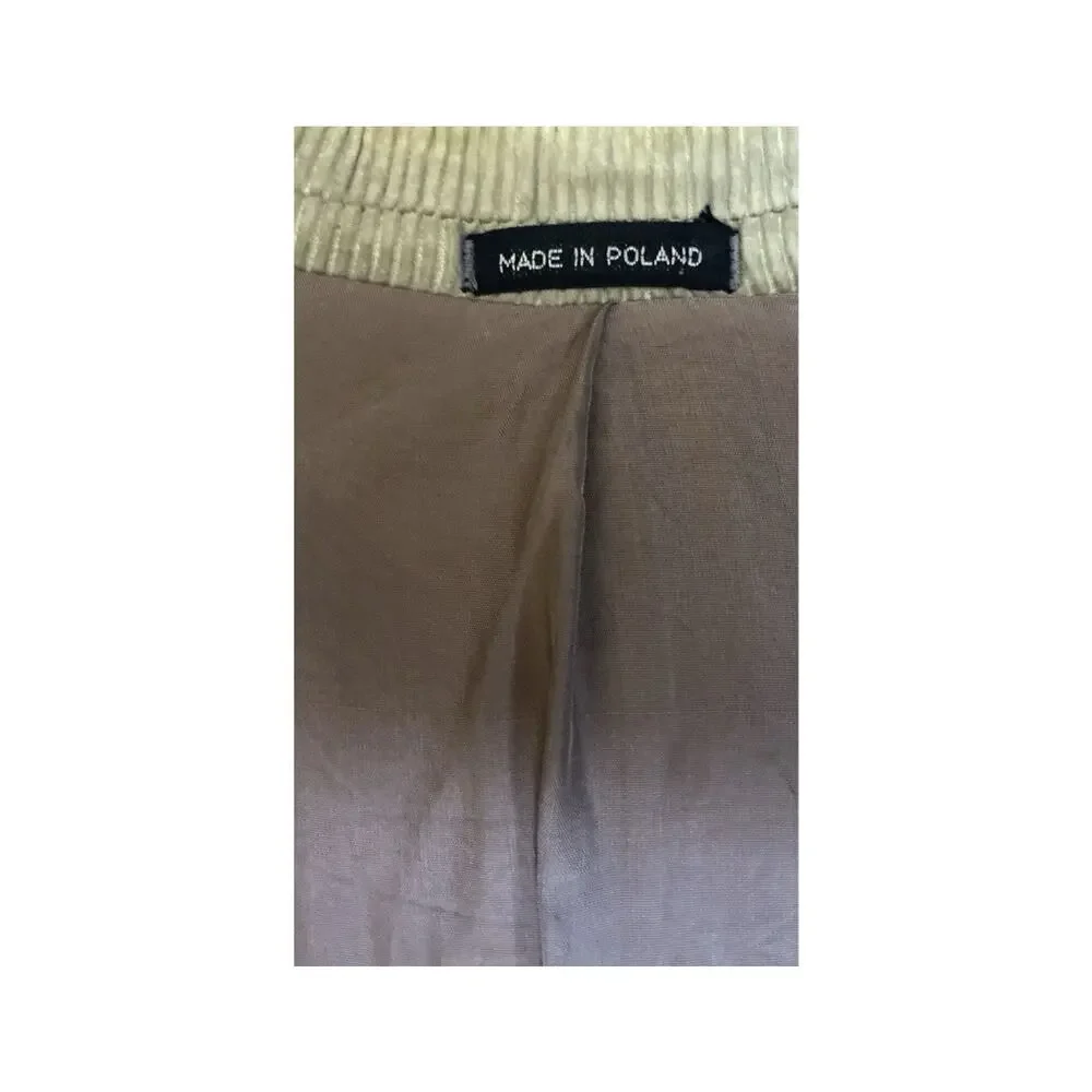 BRAD WHITNEY Mens Wide-Wale Tan Corduroy Western Blazer XL (46) Vintage Poland